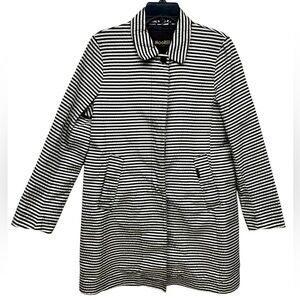 MooRER Verona Lightweight Black and White Jacket Made in Italy Size 44 / US 8